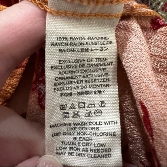 Free People Medium Aloha State of Mind Patchwork Dolman Festival Blouse O3 - Picture 6 of 6